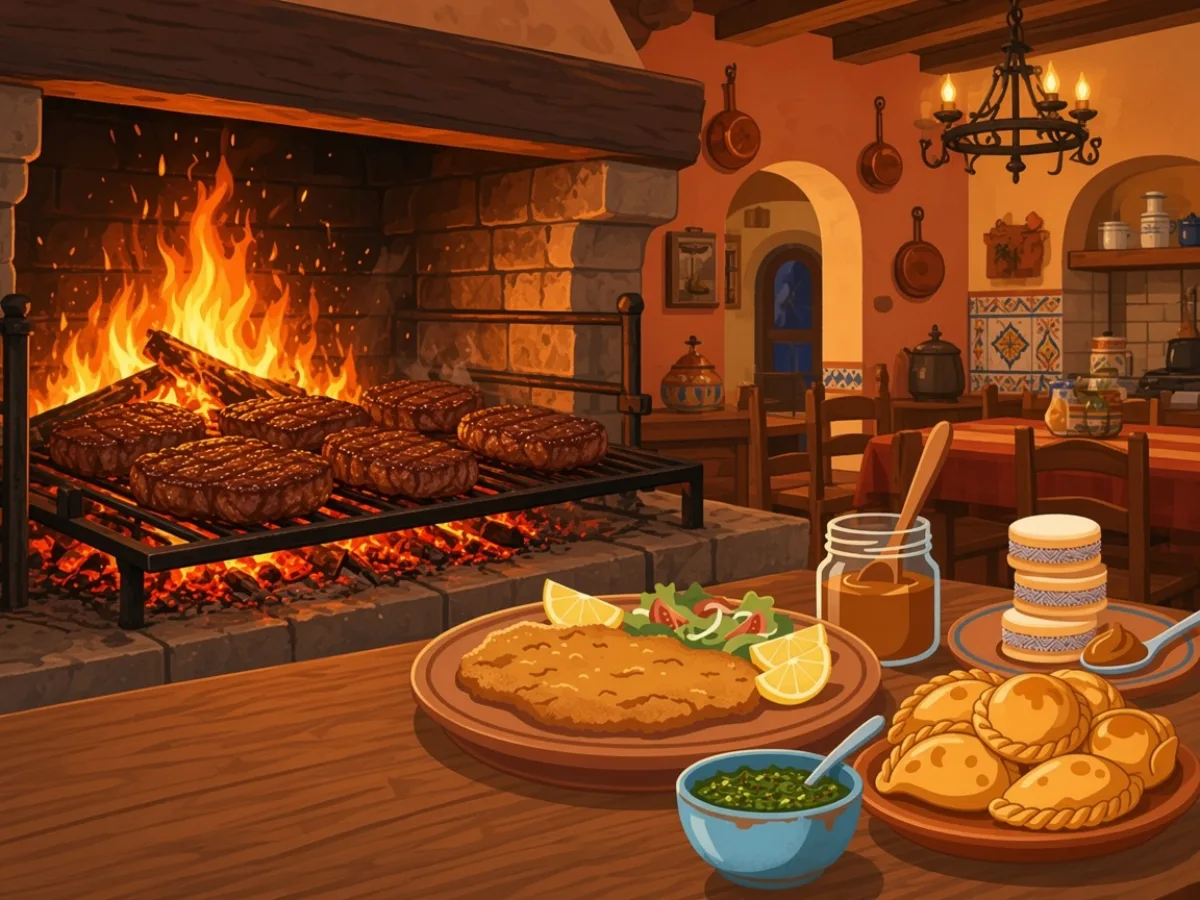 Open kitchen wood fire parrilla — if the only flame is a logo, ask